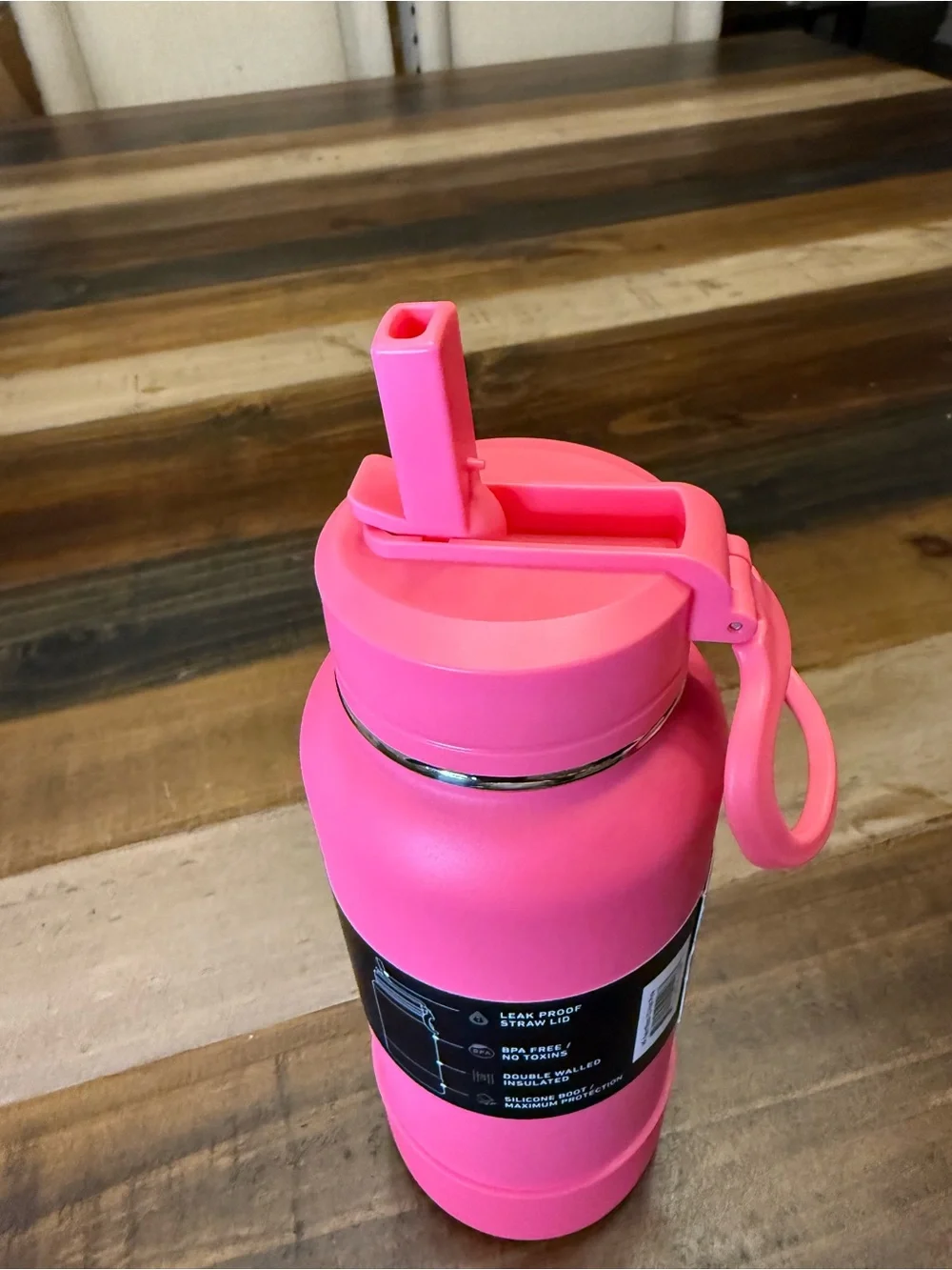HydraPeak Sport 32oz Insulated Bottle - Bright Pink
